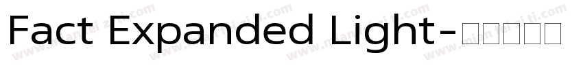 Fact Expanded Light字体转换